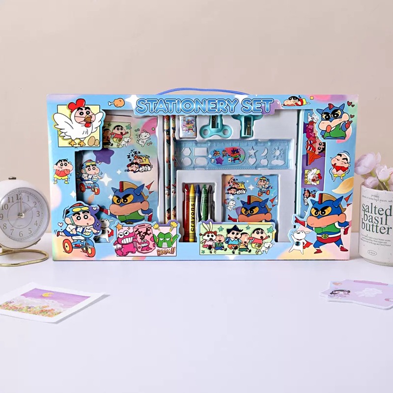 Ideal Stationery & Office Supply - Crayon ShinChans Cute Cartoon Stationery Set