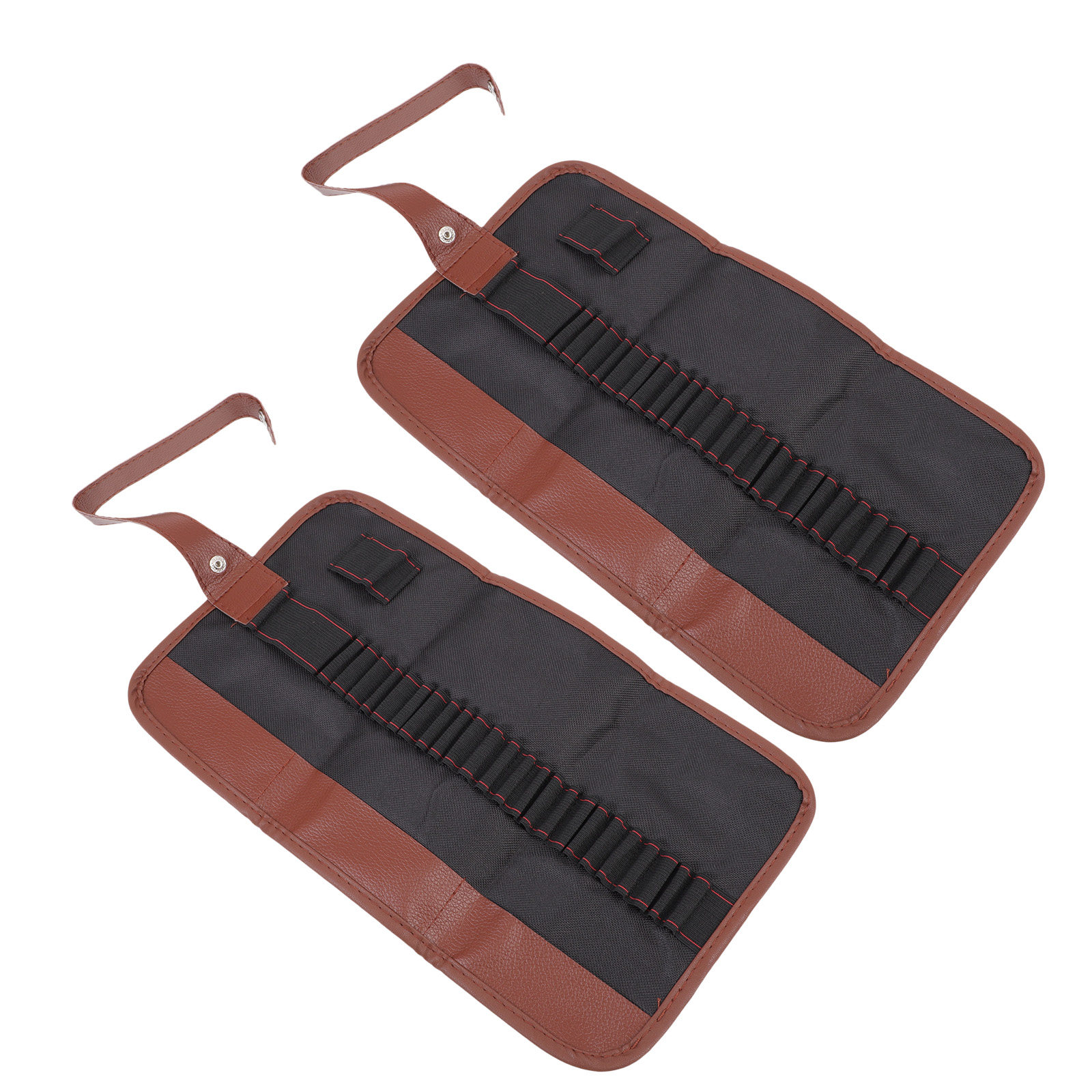Pen Pouch Roll - 2Pcs Canvas Pencil Wrap Portable Rolling