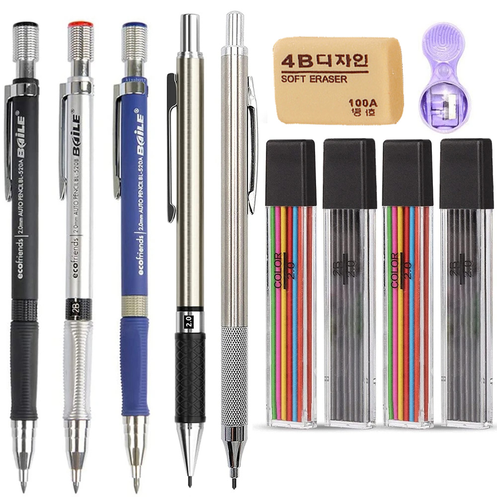 Ideal Stationery & Office Supply - 2.0mm 2B Mechanical Pencils Automatic Drawing