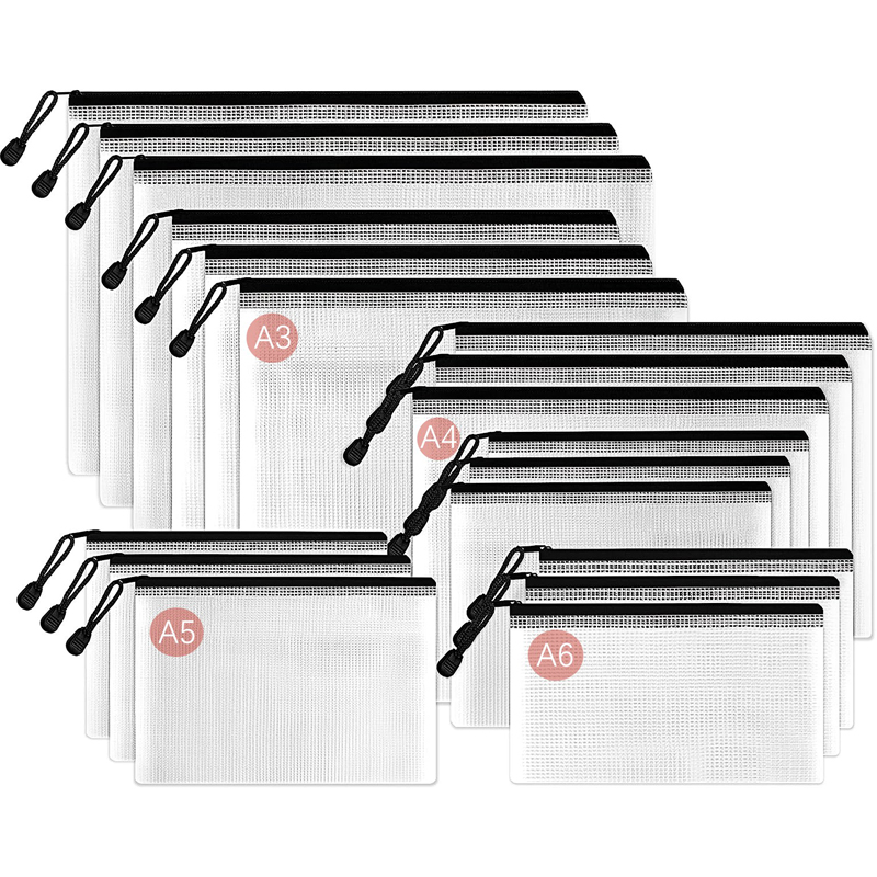 Mesh Zipper Storage Bag Docume - Portfolio Folder Zip ulasan dan harga