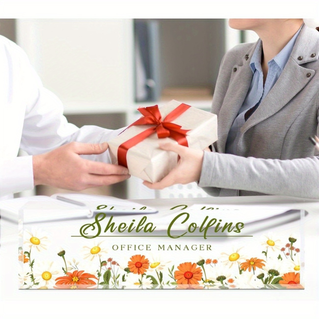 Personalized Acrylic Desk Name - Desk Name Plate ulasan dan harga