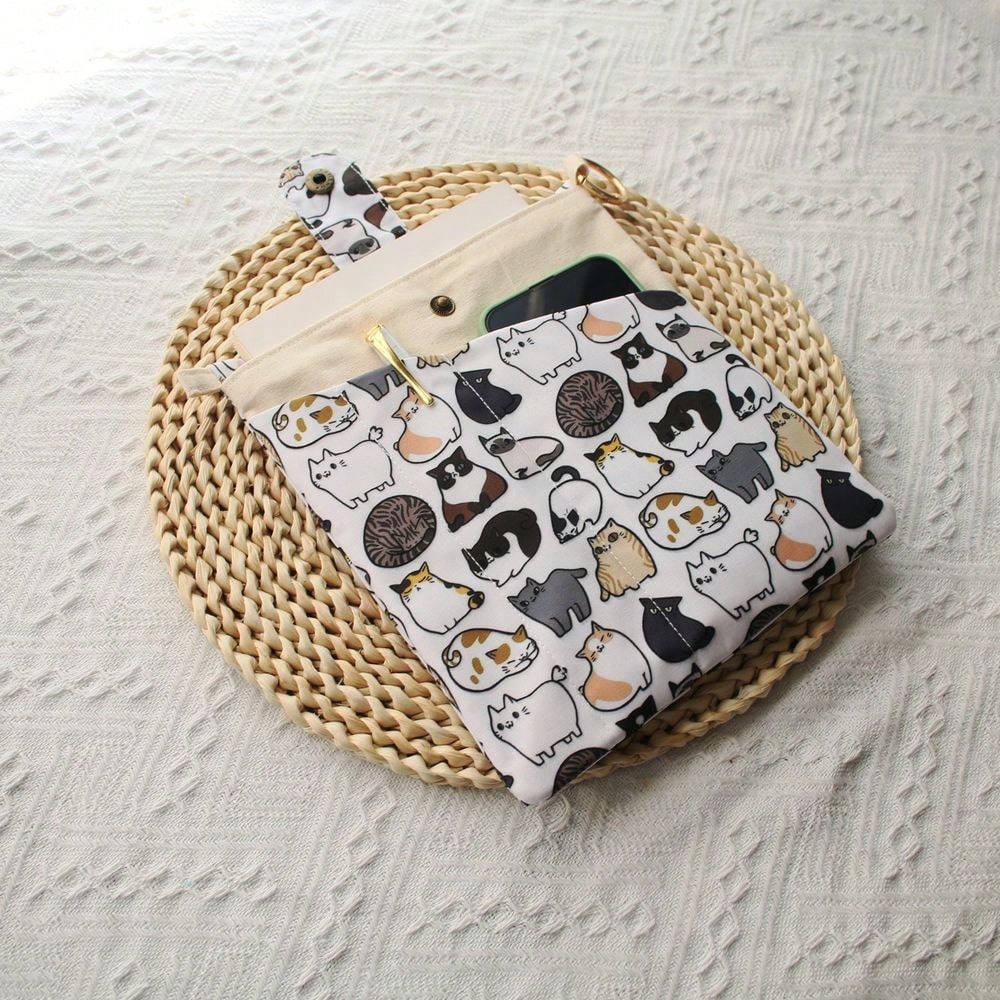1PC Mellow Cat Canvas Book Bag - Ideal Stationery & Office Supply ulasan dan harga
