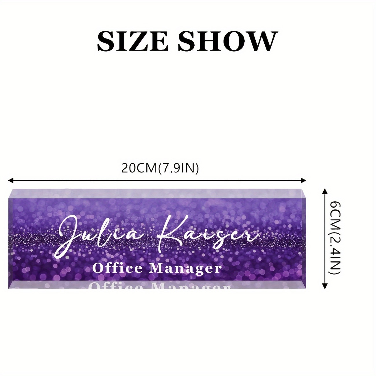 Personalized Acrylic Desk Name - Desk Name Plate ulasan dan harga