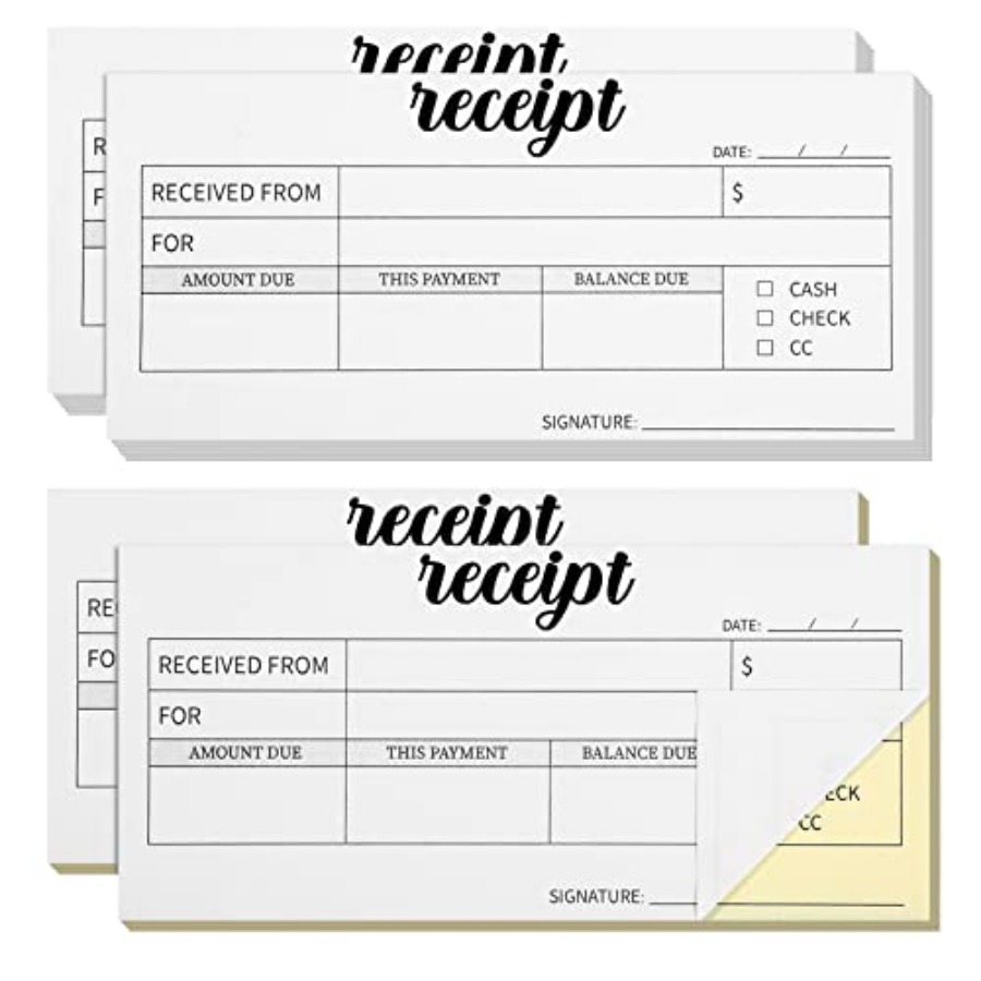 4 Pieces Receipt Books Carbonl - Carbon Copy Book ulasan dan harga