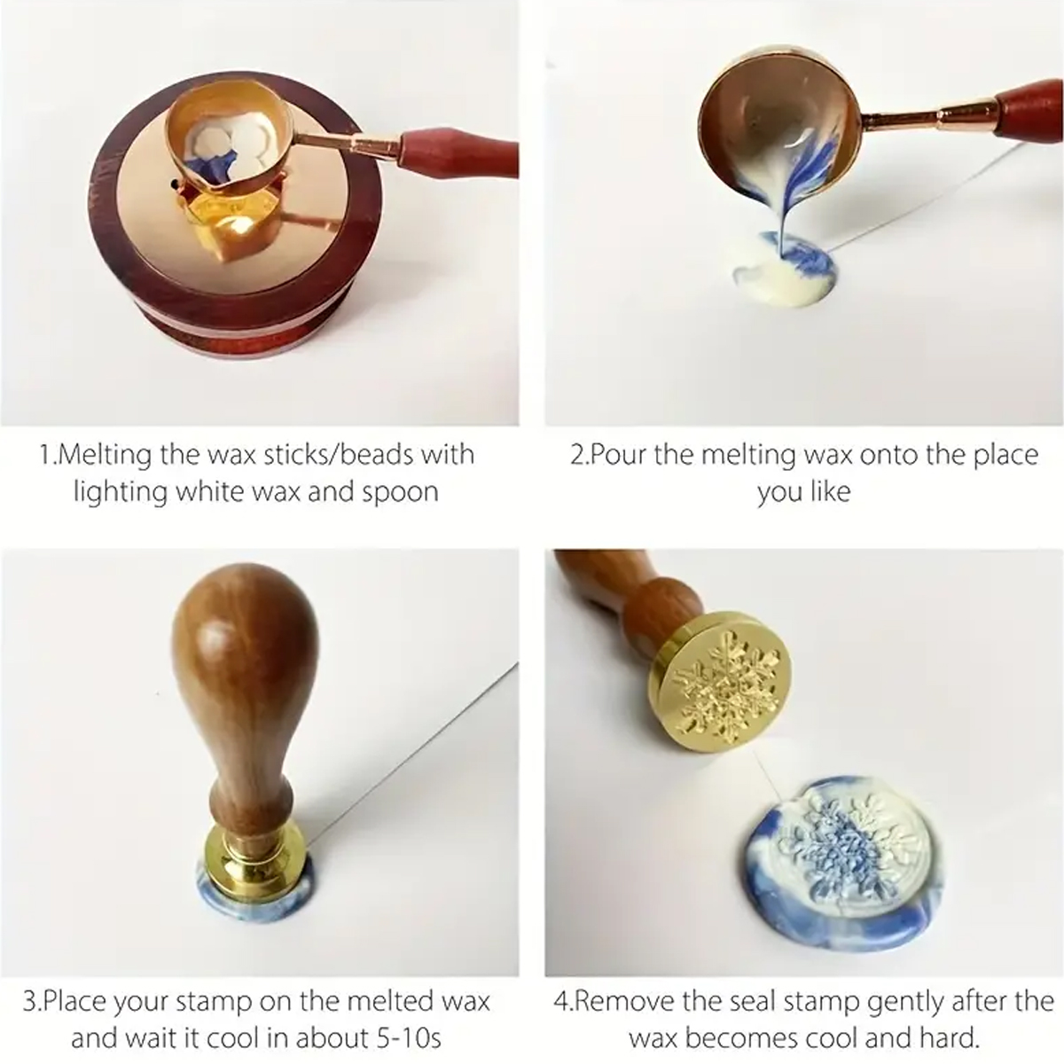 100pc/bag Wax Seal Beads Kit,D - Wax Seal Stamp Kit ulasan dan harga
