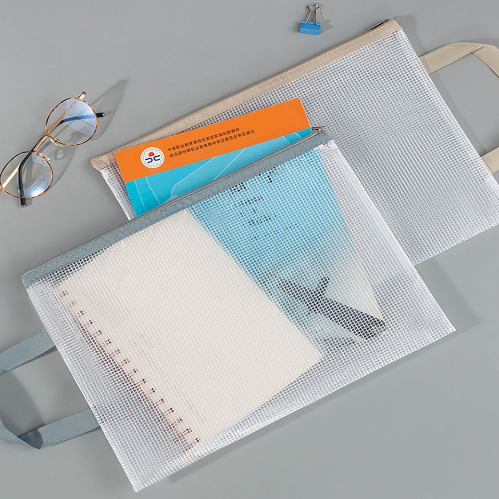 New Double-layer A4 Storage Ba - Portfolio Folder Zip ulasan dan harga