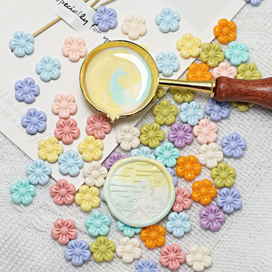 150Pcs/bag Flower-Shaped Seali - Wax Seal Stamp Kit ulasan dan harga