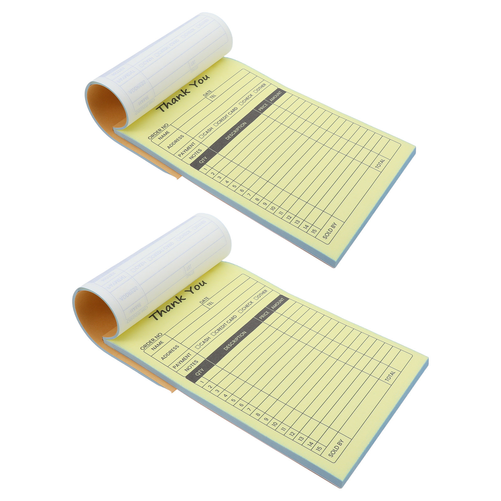 2Pcs 2-Part Receipt Book with  - Carbon Copy Book ulasan dan harga
