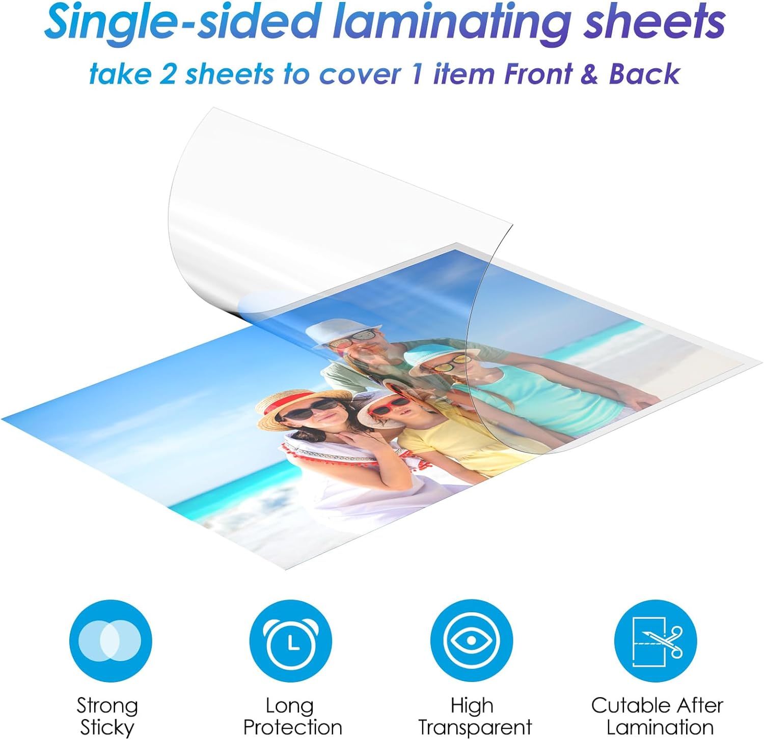 ESHANG 20Sheets Clear Cold Lam - Document Laminator Pouch ulasan dan harga