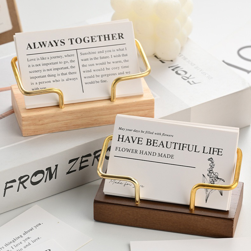 Wooden Business Card Holder Me - Desk Name Plate ulasan dan harga