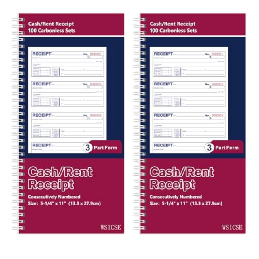 2 Pack Receipt Books with Carb - Carbon Copy Book ulasan dan harga