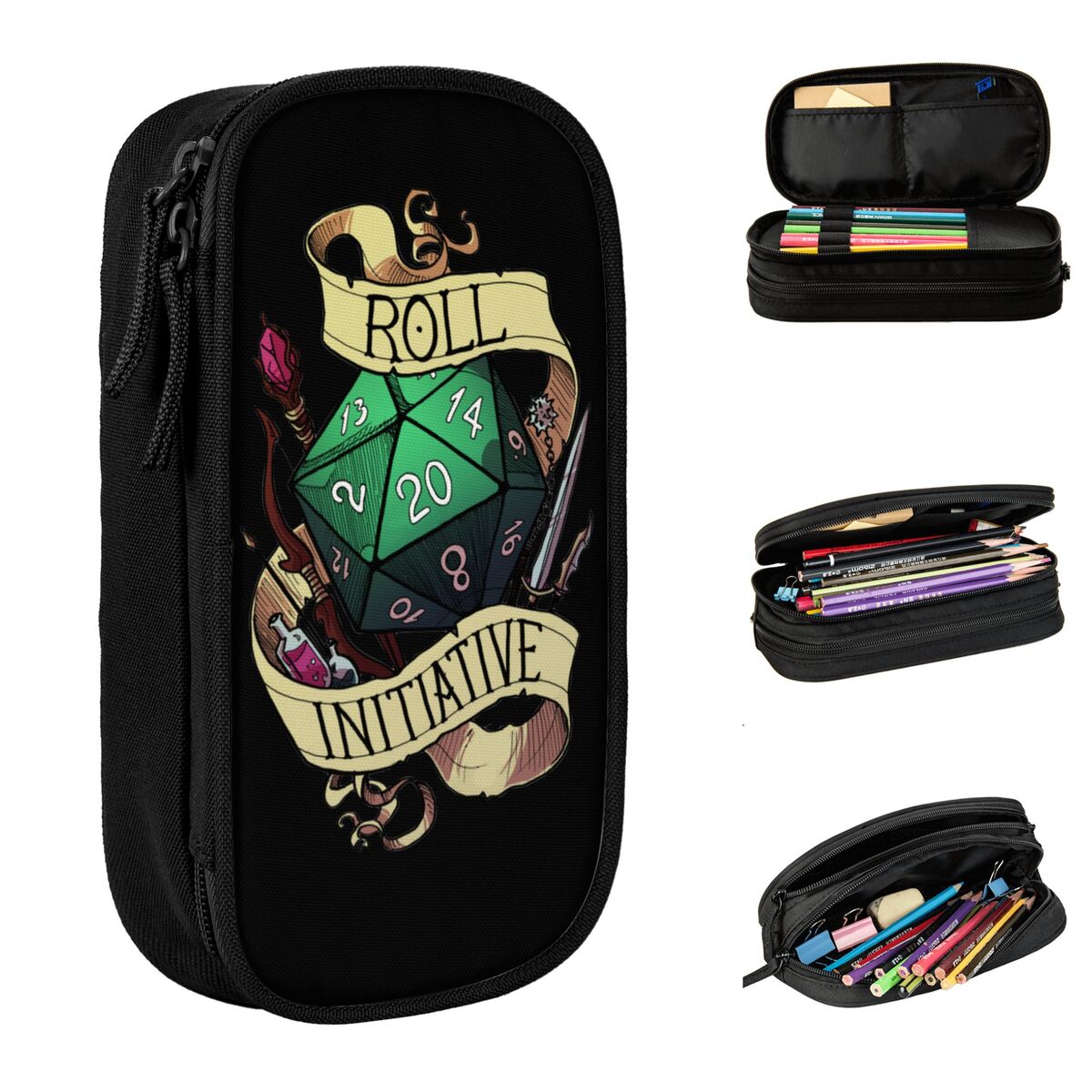 Roll Initiative Pencil Case Ne - Pen Pouch Roll ulasan dan harga
