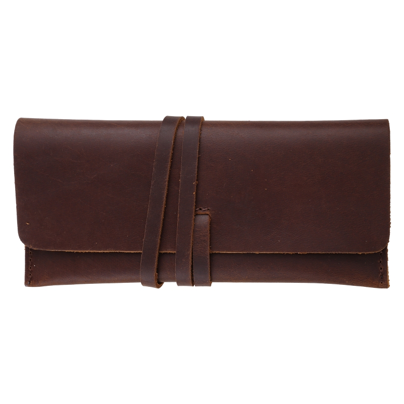 Handmade Cowhide Leather Pen B - Pen Pouch Roll ulasan dan harga