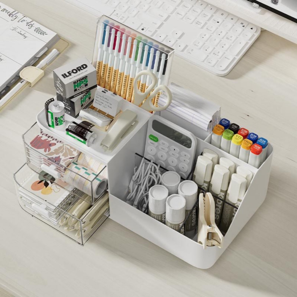 1Pcs Desktop Cosmetics Organiz - Ideal Stationery & Office Supply ulasan dan harga