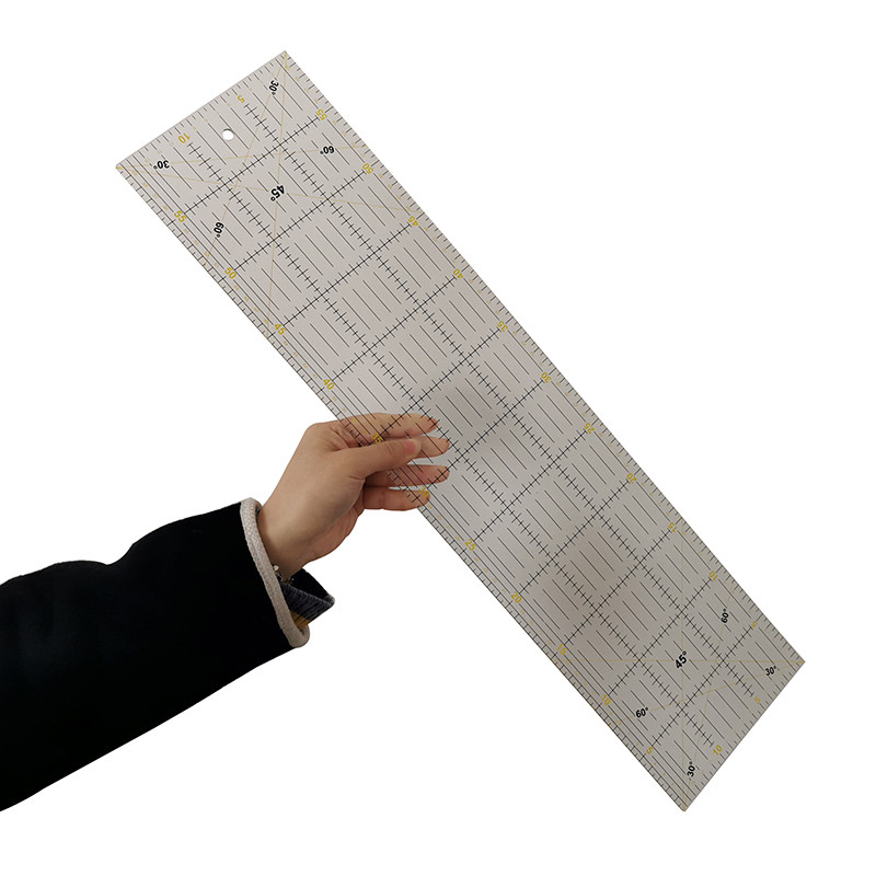 1 Pcs 60x15x0.3cm Acrylic Patc - Ruler Set Transparent ulasan dan harga