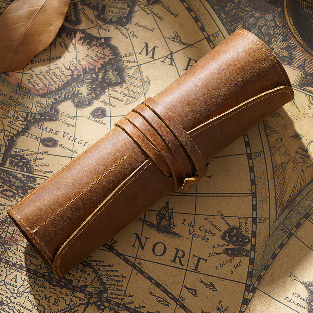 Vintage Handmade Pen Pouch Rol - Pen Pouch Roll ulasan dan harga