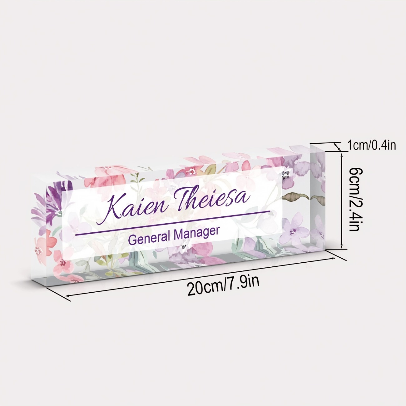 Custom Acrylic Desk Name Plate - Desk Name Plate ulasan dan harga