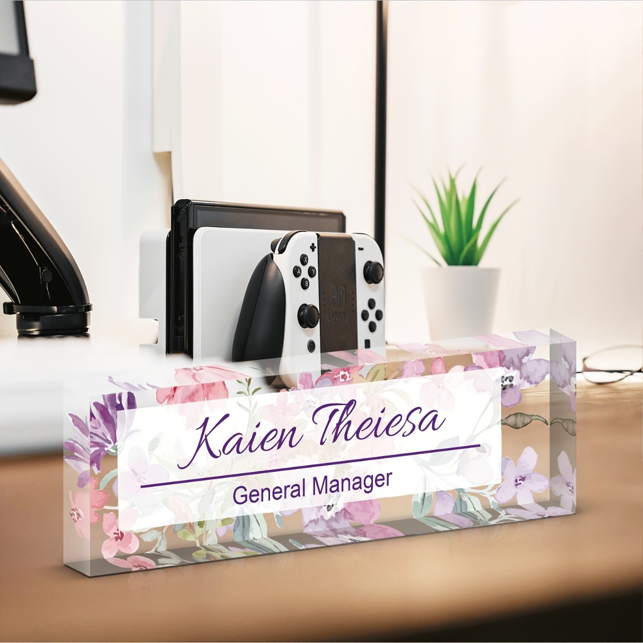 Custom Acrylic Desk Name Plate - Desk Name Plate ulasan dan harga