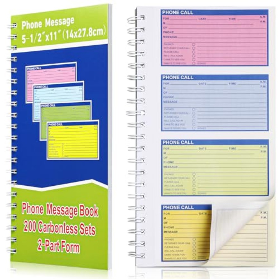 1 Pcs Spiral Bound Phone Messa - Carbon Copy Book ulasan dan harga