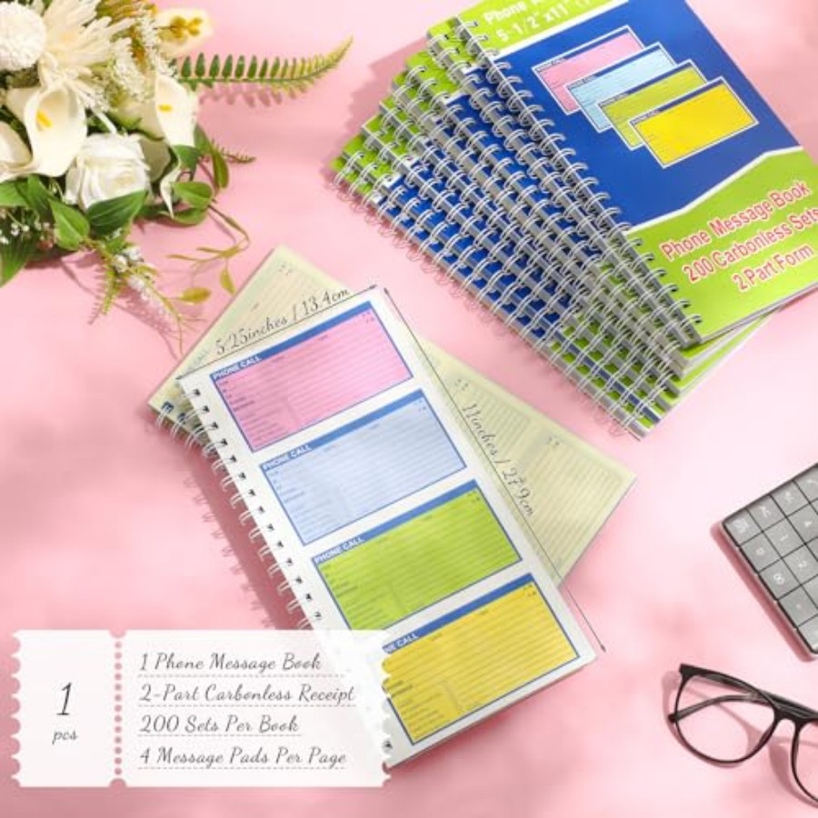 1 Pcs Spiral Bound Phone Messa - Carbon Copy Book ulasan dan harga