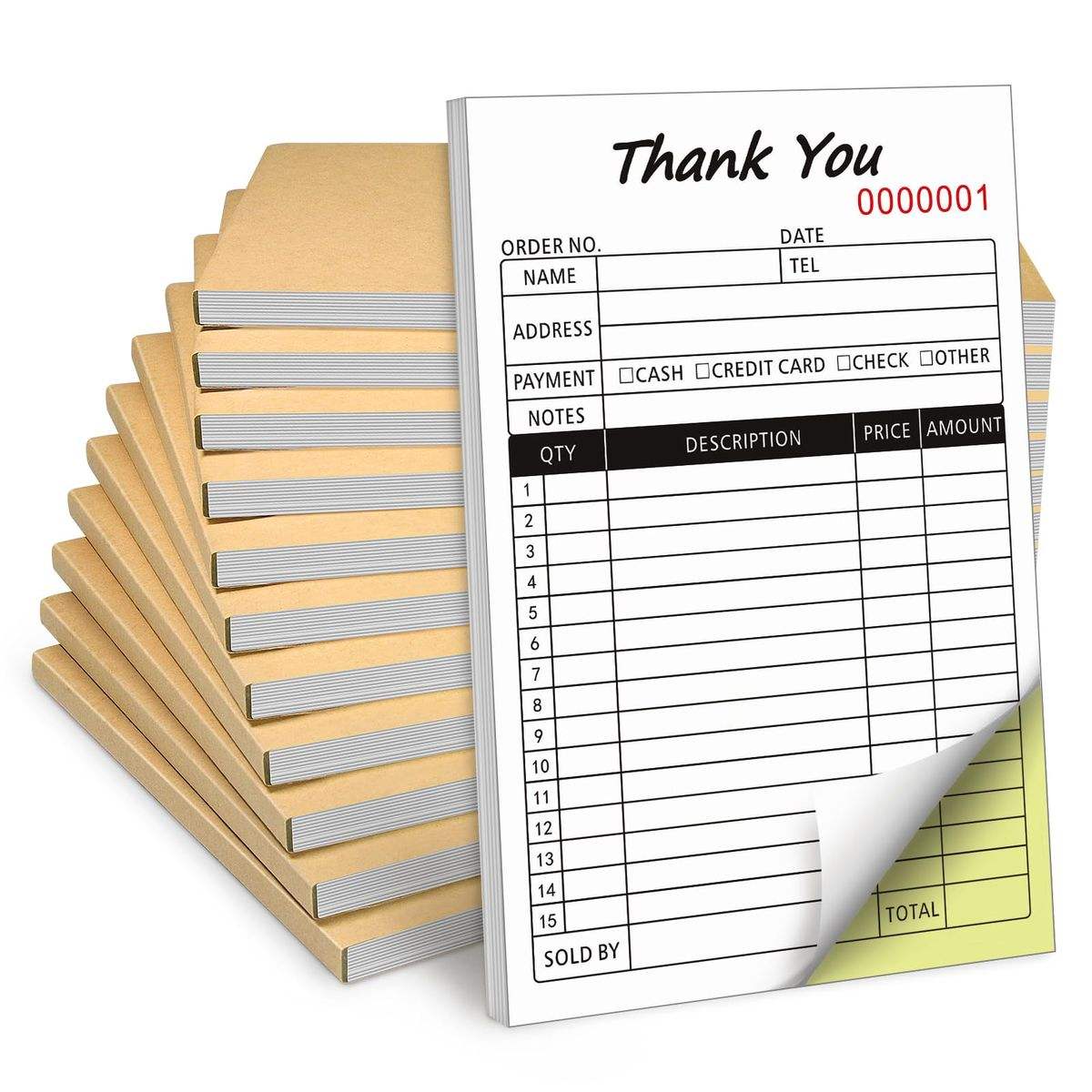Thank You Receipt Book 2 Part  - Carbon Copy Book ulasan dan harga