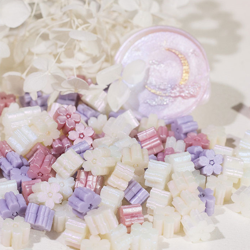 Mixed Color Glitter Sakura Wax - Wax Seal Stamp Kit ulasan dan harga