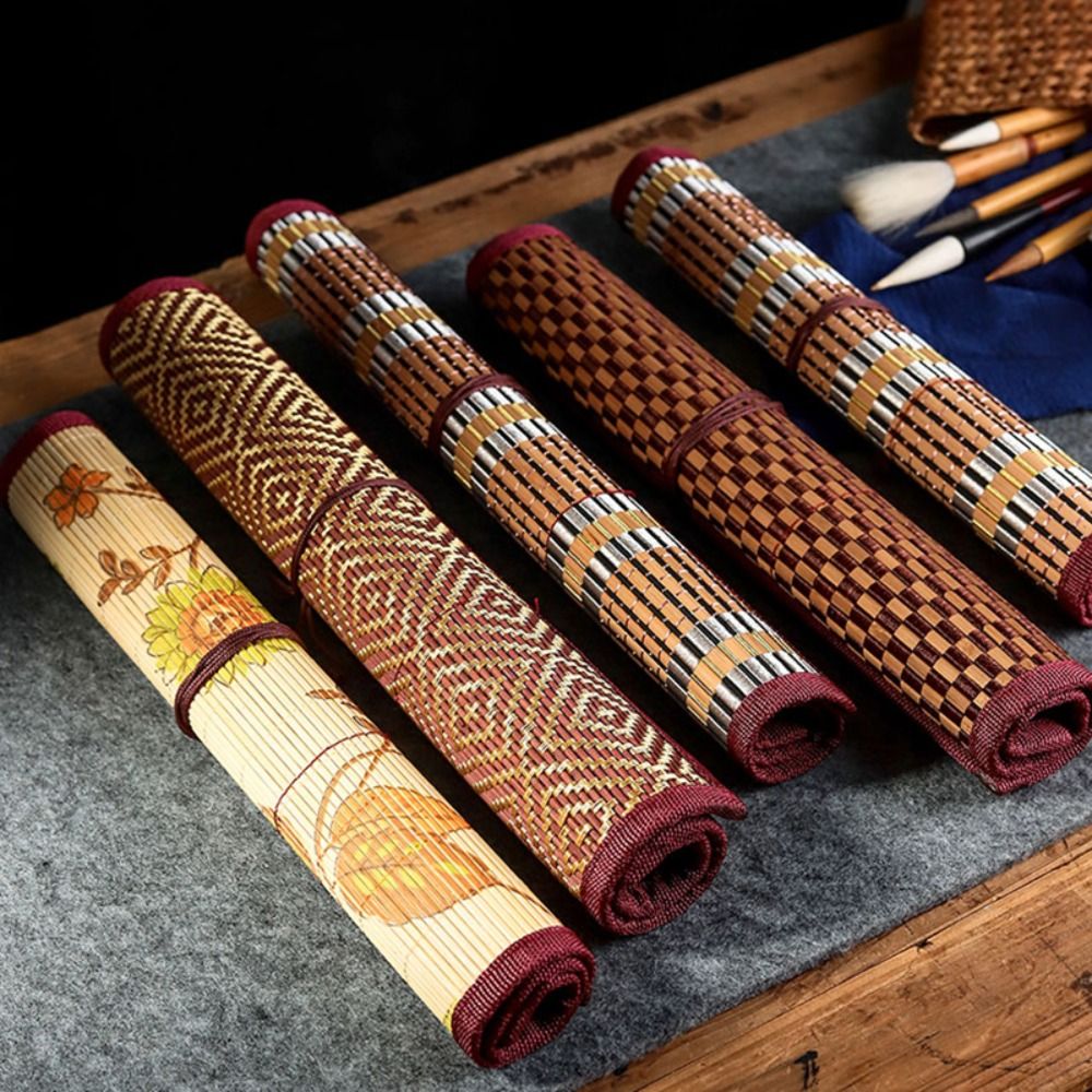 High Quality Bamboo Painting B - Pen Pouch Roll ulasan dan harga