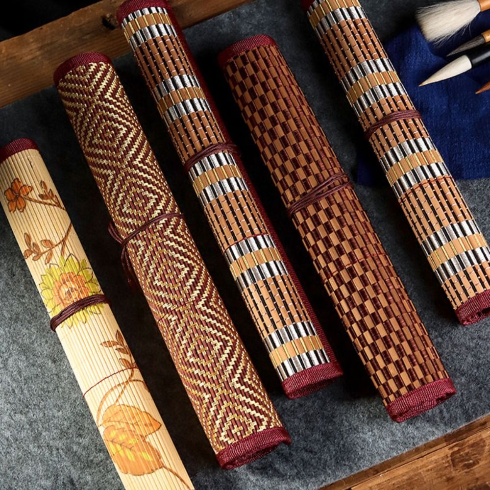 High Quality Bamboo Painting B - Pen Pouch Roll ulasan dan harga