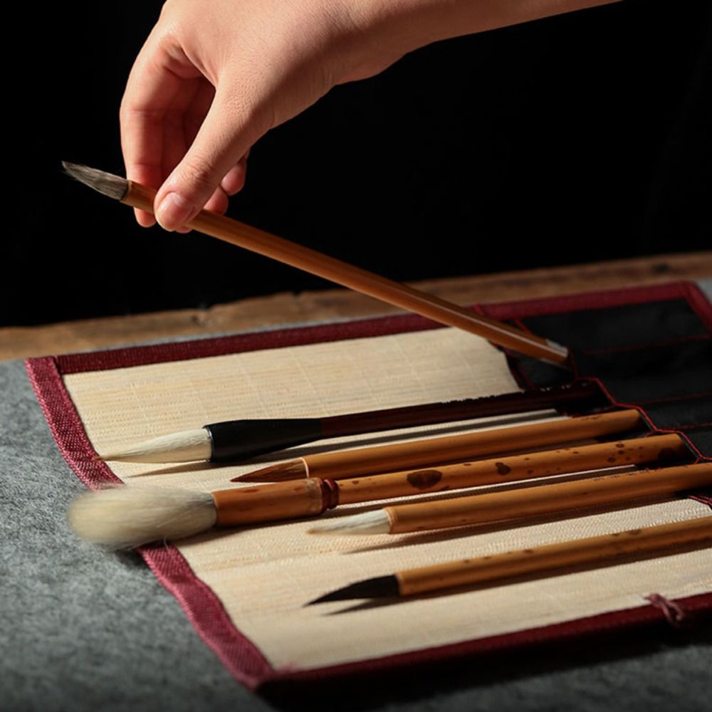 High Quality Bamboo Painting B - Pen Pouch Roll ulasan dan harga