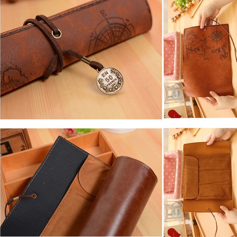 Unique Retro Luxury Treasure M - Pen Pouch Roll ulasan dan harga