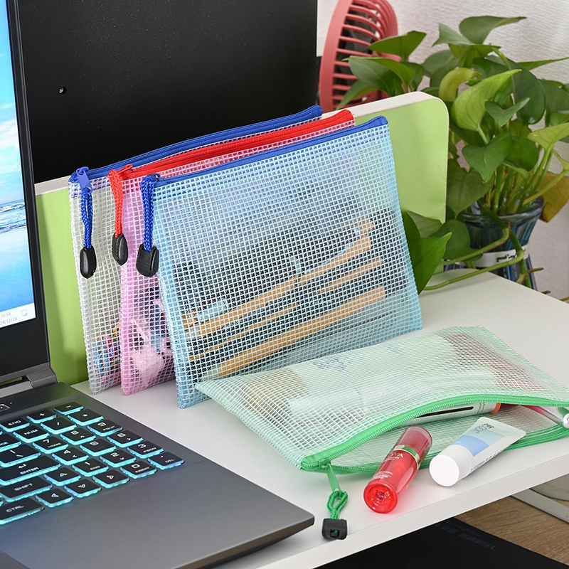 5/20PCS A4/A5 Mesh Zipper Pouc - Portfolio Folder Zip ulasan dan harga