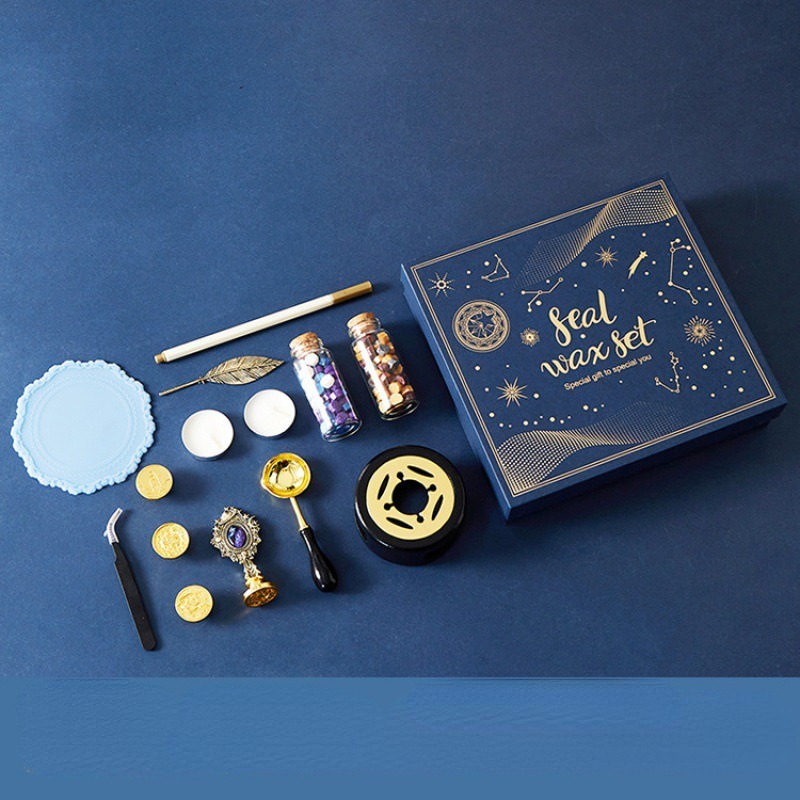 Starry Fire Lacquer Stamp Set  - Wax Seal Stamp Kit ulasan dan harga
