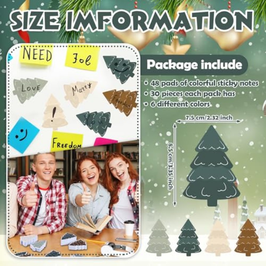 48 Pads 1440 Sheets Christmas  - Memo Pad Sticky ulasan dan harga