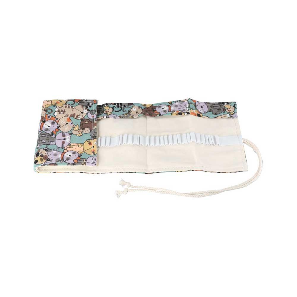 Creative Boys Girls Cute Cat R - Pen Pouch Roll ulasan dan harga