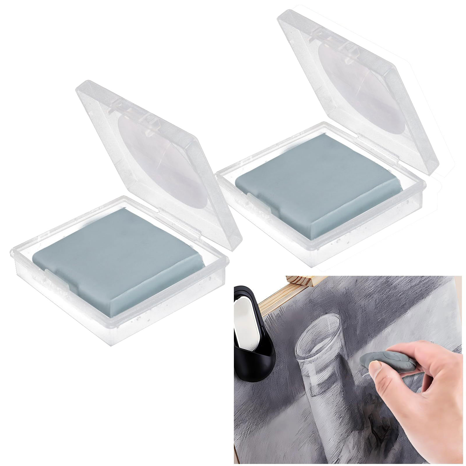 2pcs Kneaded Eraser for Artist - Rubber Eraser Kneaded ulasan dan harga