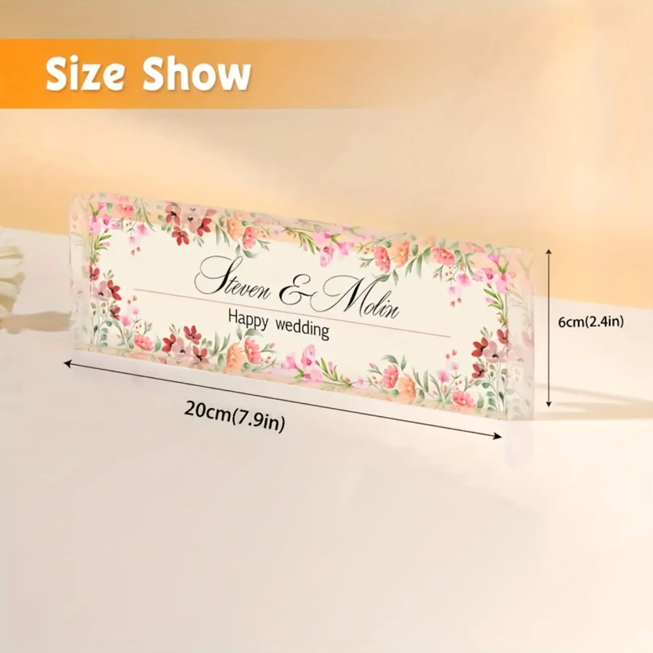 Customizable 2D Acrylic Desk N - Desk Name Plate ulasan dan harga